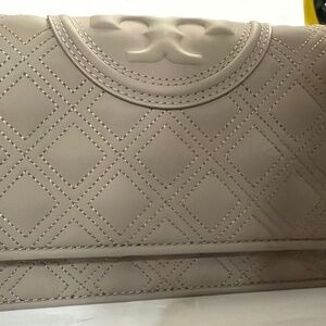 Tory Burch Fleming matte wallet on chain crossbody